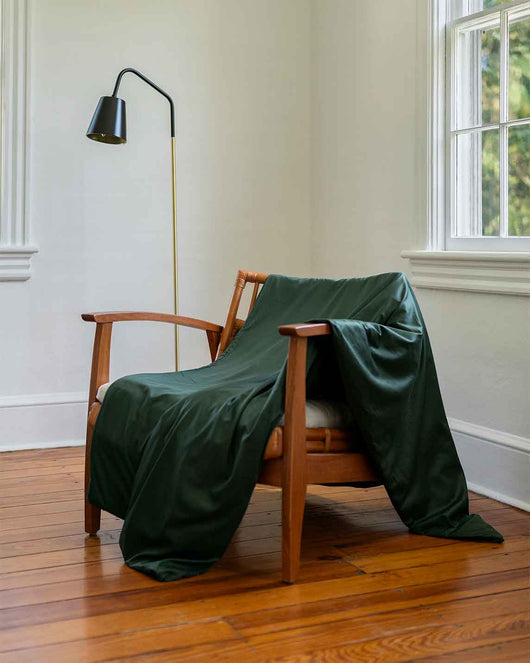 Cotton Duvet Cover - Throw - Spruce - 