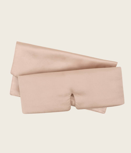 Weighted Silk Sleep Stone Mask - Petal with Rose Quartz Crystal - 