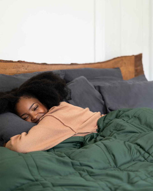 Open Box Weighted Blankets - Throw - 12 lbs - Spruce