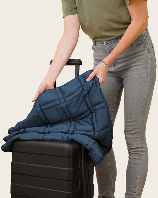Daydreamer Weighted Lap Blanket - Silver Sage - Cover Included - 