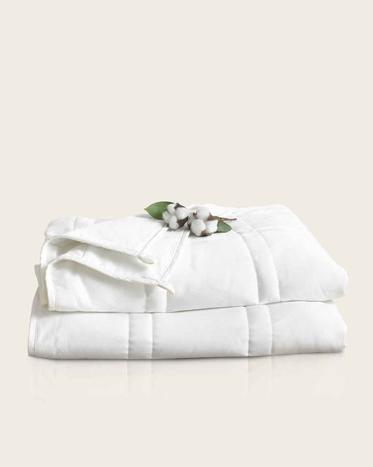 Open Box Weighted Blankets - Full/Queen - 15 lbs - Pebble White