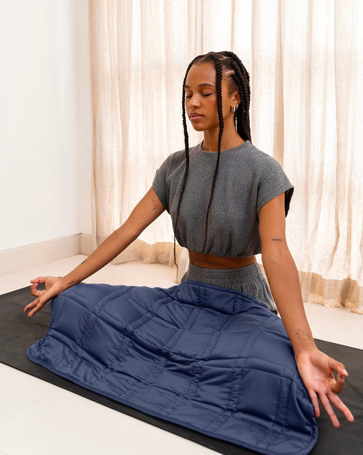 Daydreamer Weighted Lap Blanket - Silver Sage - No Cover - 