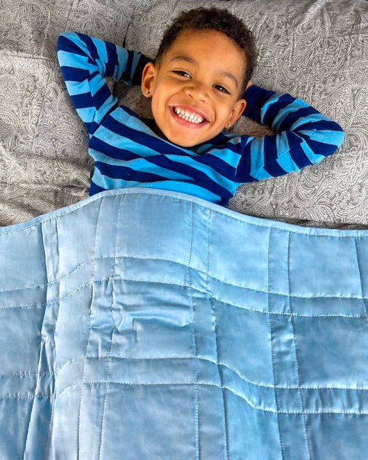 Open Box Mini Weighted Blanket - Indigo - 