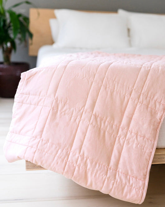 Open Box Mini Weighted Blanket - Petal Pink - 