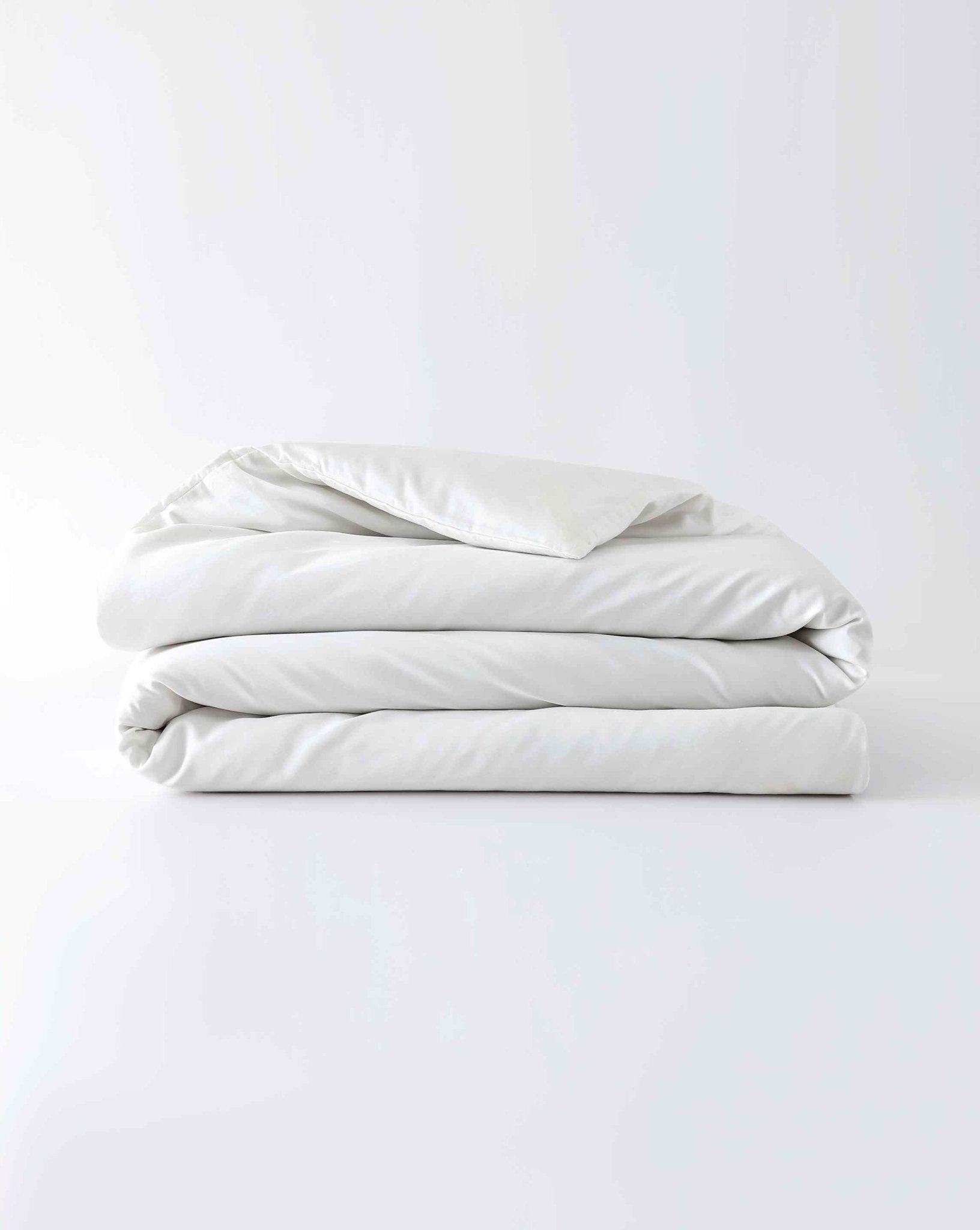 Cotton Duvet Cover - Throw - Pebble White - 