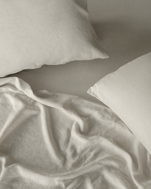 Stonewashed Linen Sheets - Full - Oatmeal - 