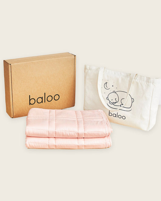 Open Box Mini Weighted Blanket - Petal Pink - 