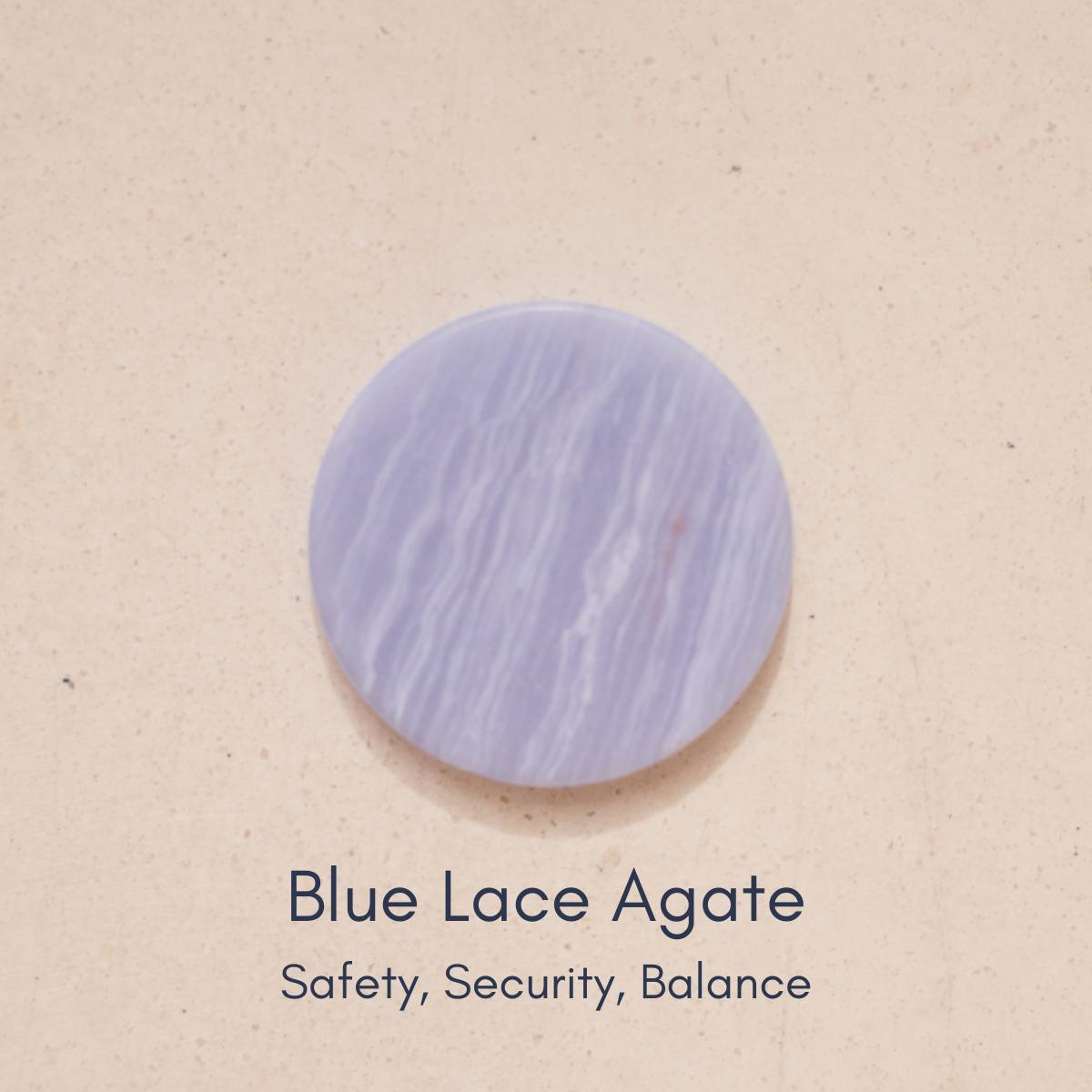 Sleep Stone Mask - Blue Lace Agate - 